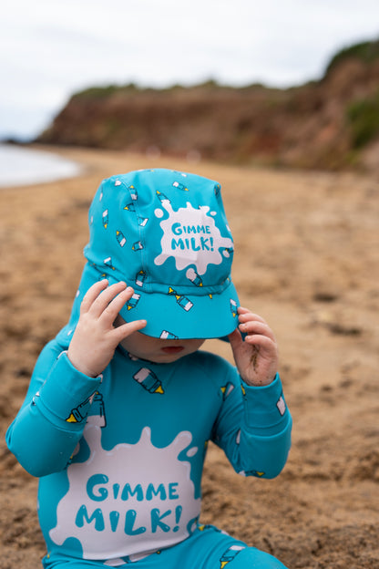 Gimme Milk/Strawberry Milk swim hat